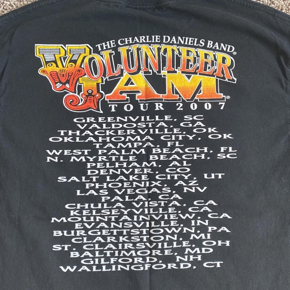 Vintage Charlie Daniels Band Concert T Shirt - Picture 6 of 7